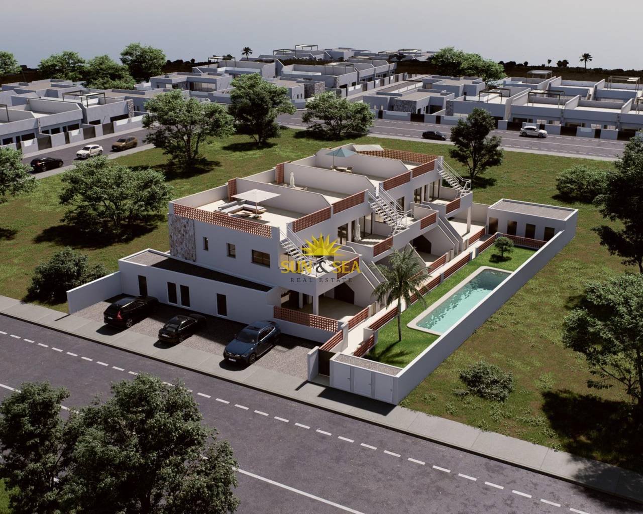Townhouse - New Build - Pilar de la Horadada - Parque del Mediterraneo